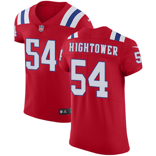 Nike Patriots #54 Dont'a Hightower Red Alternate Men's Stitched NFL Vapor Untouchable Elite Jersey - Click Image to Close